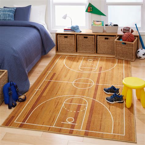 basketball rugs for bedroom